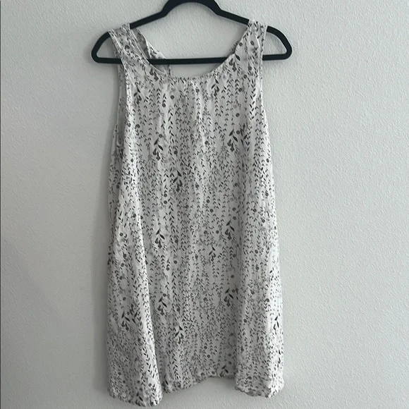 Rachel Zoe Los Angles Linen Floral Shift Dress Size M - Picture 1 of 6